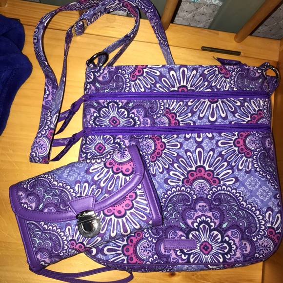 Vera Bradley Handbags - Bundle: VB Triple Zip Hipster & Ultimate Wristlet